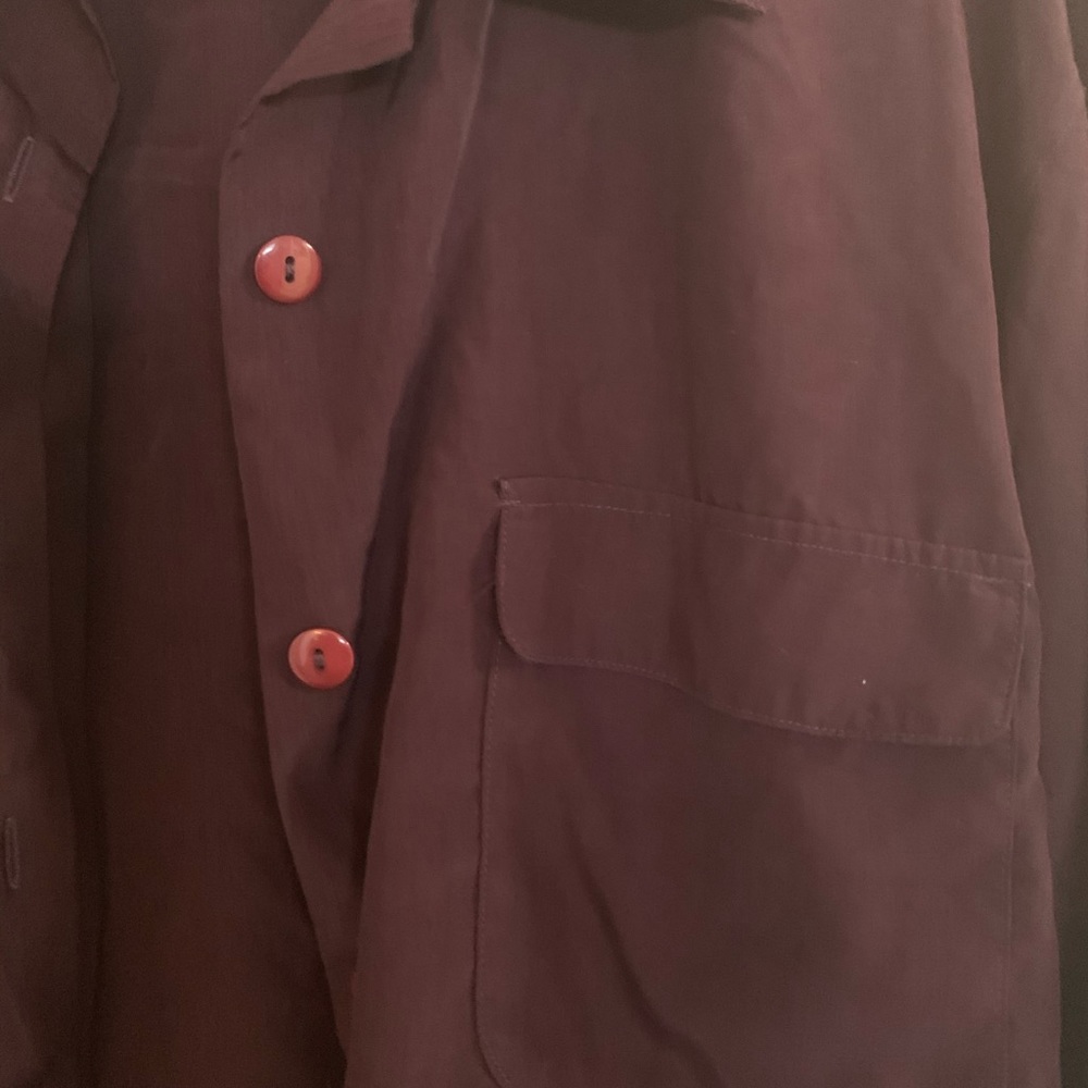 Purple button down blouse - Picture 2 of 5